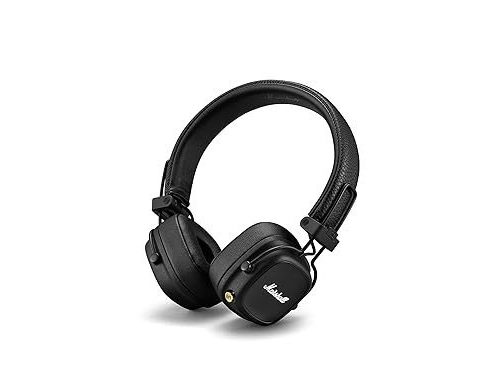 Marshall Major IV Wireless Bluetooth On Ear Headphone with Mic (Black)