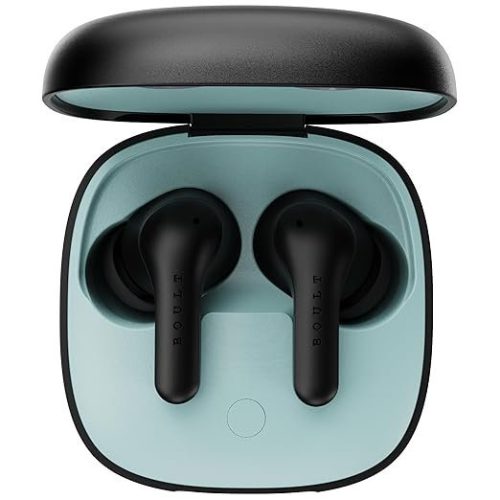 Boult Newly Launched Klarity 4 in Ear Earbuds with 60H Playtime, 35dB Active Noise Cancellation, 4 Mics Calling, 45ms Low Latency, 10mm Driver, Type-C Fast Charging, TWS ANC Ear Buds Wireless (Black)