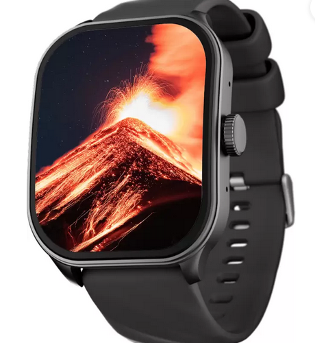 Fastrack Revoltt FS1 Pro|World's First,1.96" Super AMOLED|Highest Resolution|BT Calling Smartwatch  (Black Strap, Free Size)
